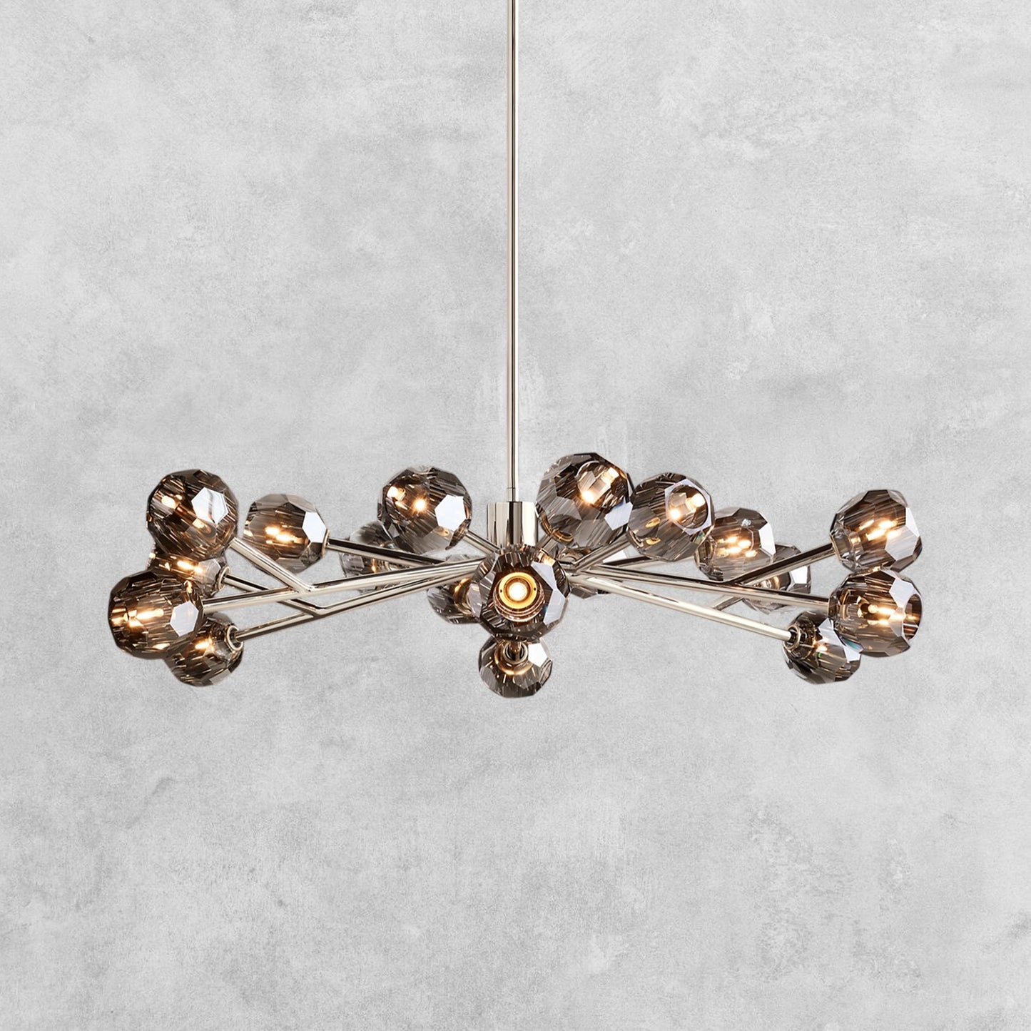 Bouble De Crystal Modern Round Chandelier