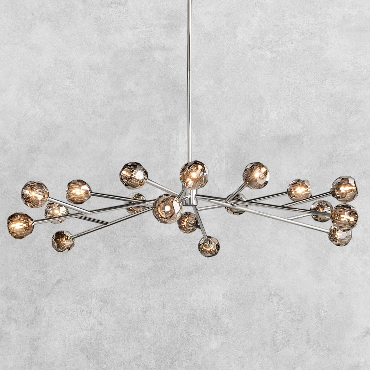 Bouble De Crystal Modern Round Chandelier
