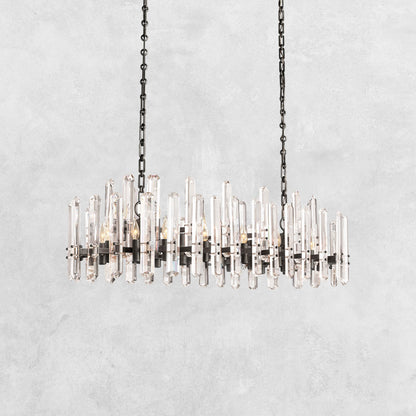 Brinton Crystal Rectangle Chandelier 54'' 72''