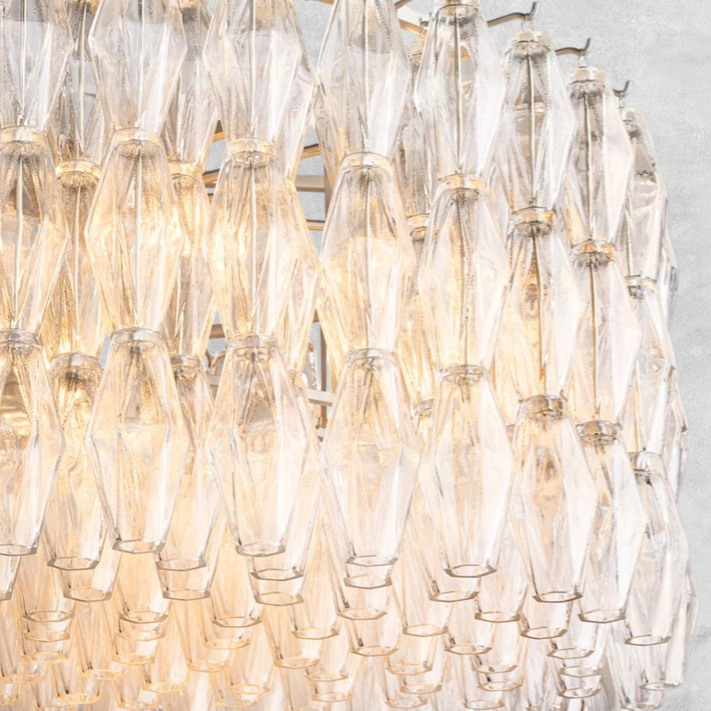 Kiaris Modern Round Glass Chandelier 37'' 47'' 61''