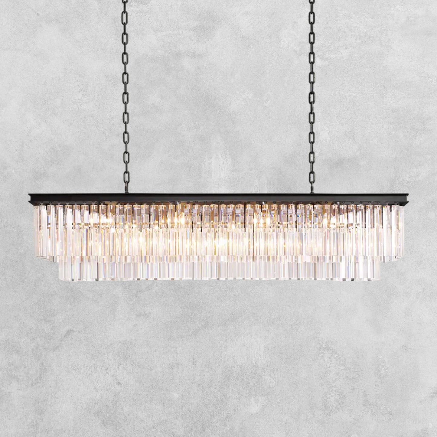 LeTierd Rectangular Chandelier 40" 49" 59" 72"