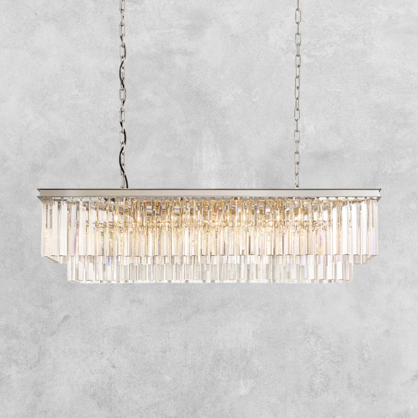 LeTierd Rectangular Chandelier 40" 49" 59" 72"