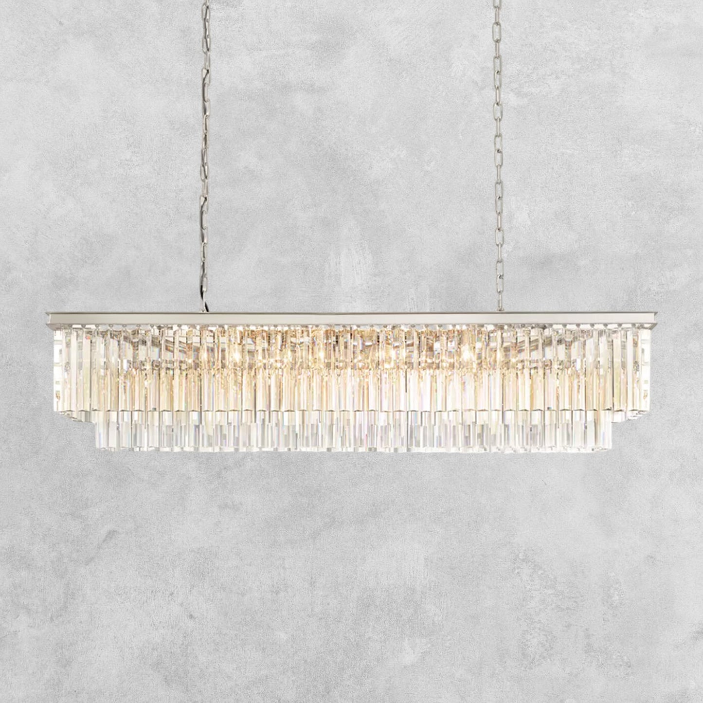 LeTierd Rectangular Chandelier 40" 49" 59" 72"