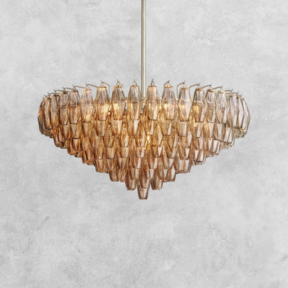 Kiaris Glass Tiered Round Chandelier 37‘’ 47‘’ 62‘’