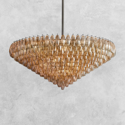 Kiaris Glass Tiered Round Chandelier 37‘’ 47‘’ 62‘’