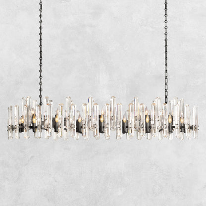 Brinton Crystal Rectangle Chandelier 54'' 72''