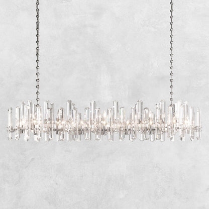 Brinton Crystal Rectangle Chandelier 54'' 72''