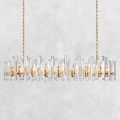 Brinton Crystal Rectangle Chandelier 54'' 72''