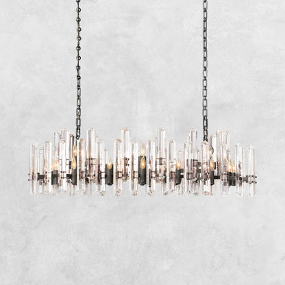 Brinton Crystal Rectangle Chandelier 54'' 72''