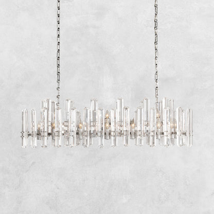 Brinton Crystal Rectangle Chandelier 54'' 72''
