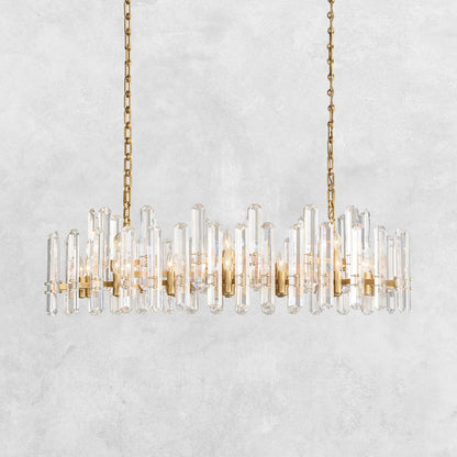 Brinton Crystal Rectangle Chandelier 54'' 72''