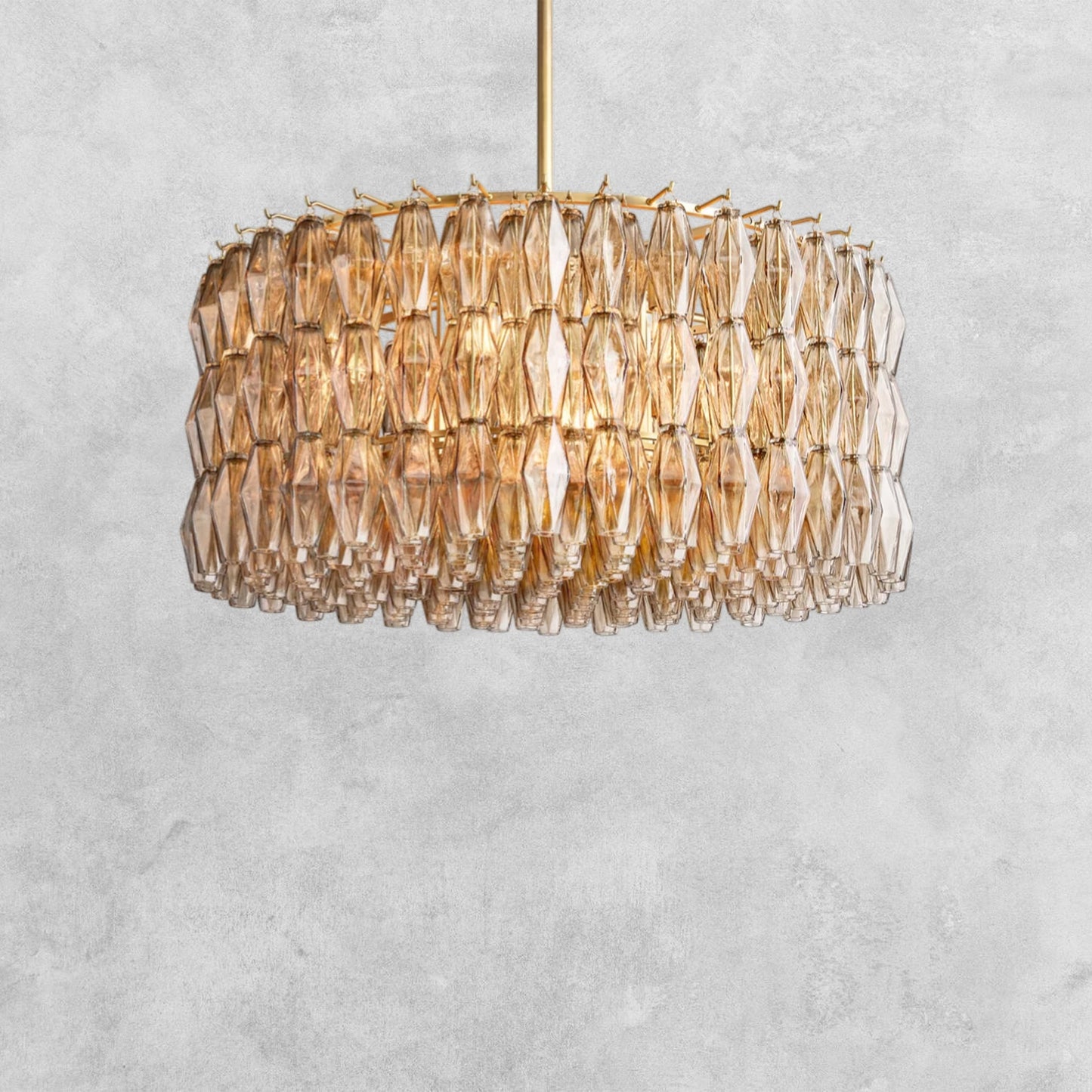 Kiaris Modern Round Glass Chandelier 37'' 47'' 61''