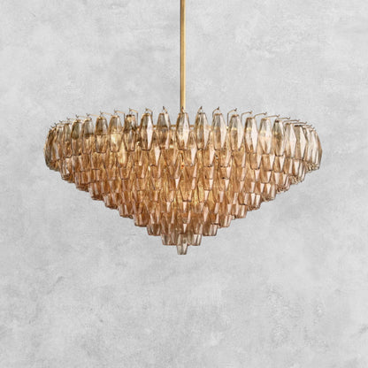 Kiaris Glass Tiered Round Chandelier 37‘’ 47‘’ 62‘’