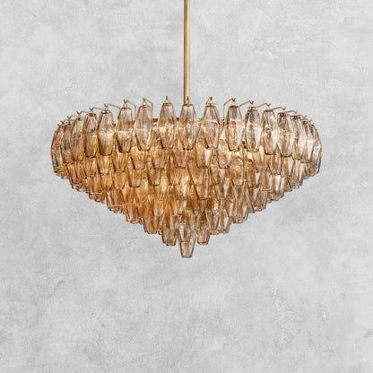 Kiaris Glass Tiered Round Chandelier 37‘’ 47‘’ 62‘’