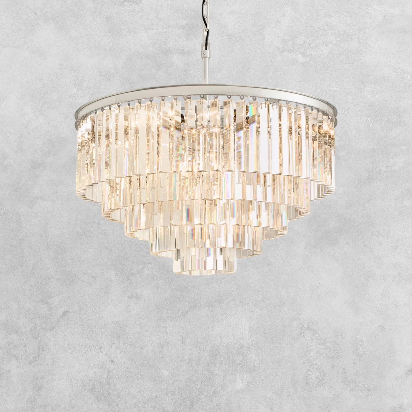 LeTierd Multi Tierd Round Chandelier 20"32"44"