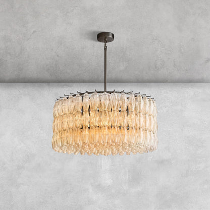 Kiaris Modern Round Glass Chandelier 37'' 47'' 61''