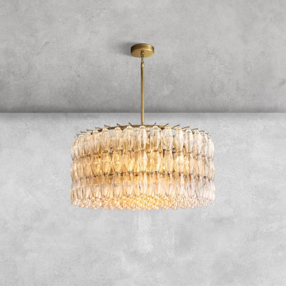 Kiaris Modern Round Glass Chandelier 37'' 47'' 61''