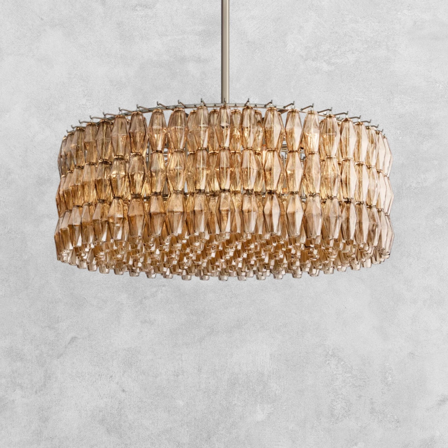 Kiaris Modern Round Glass Chandelier 37'' 47'' 61''