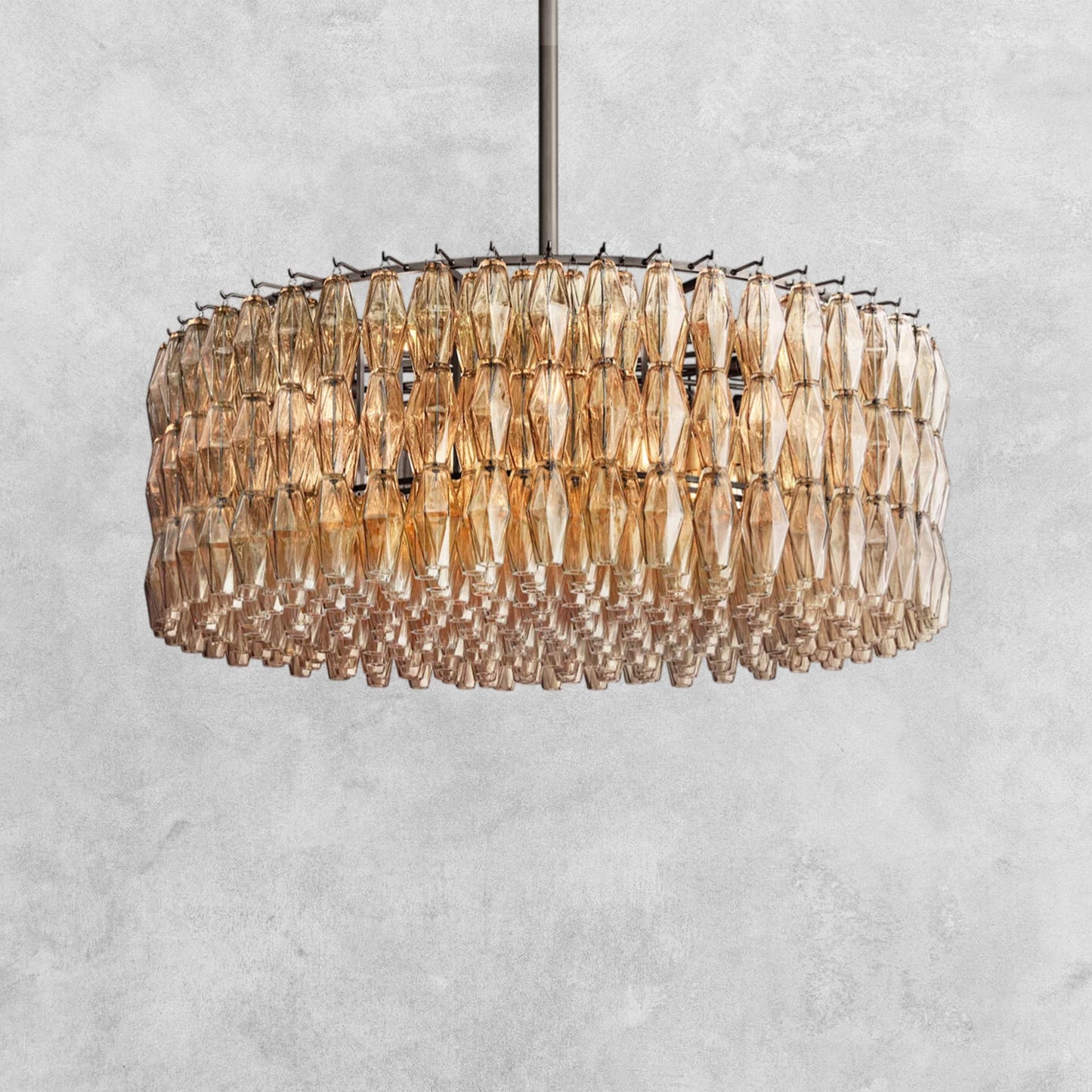 Kiaris Modern Round Glass Chandelier 37'' 47'' 61''