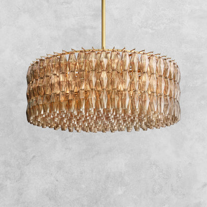 Kiaris Modern Round Glass Chandelier 37'' 47'' 61''