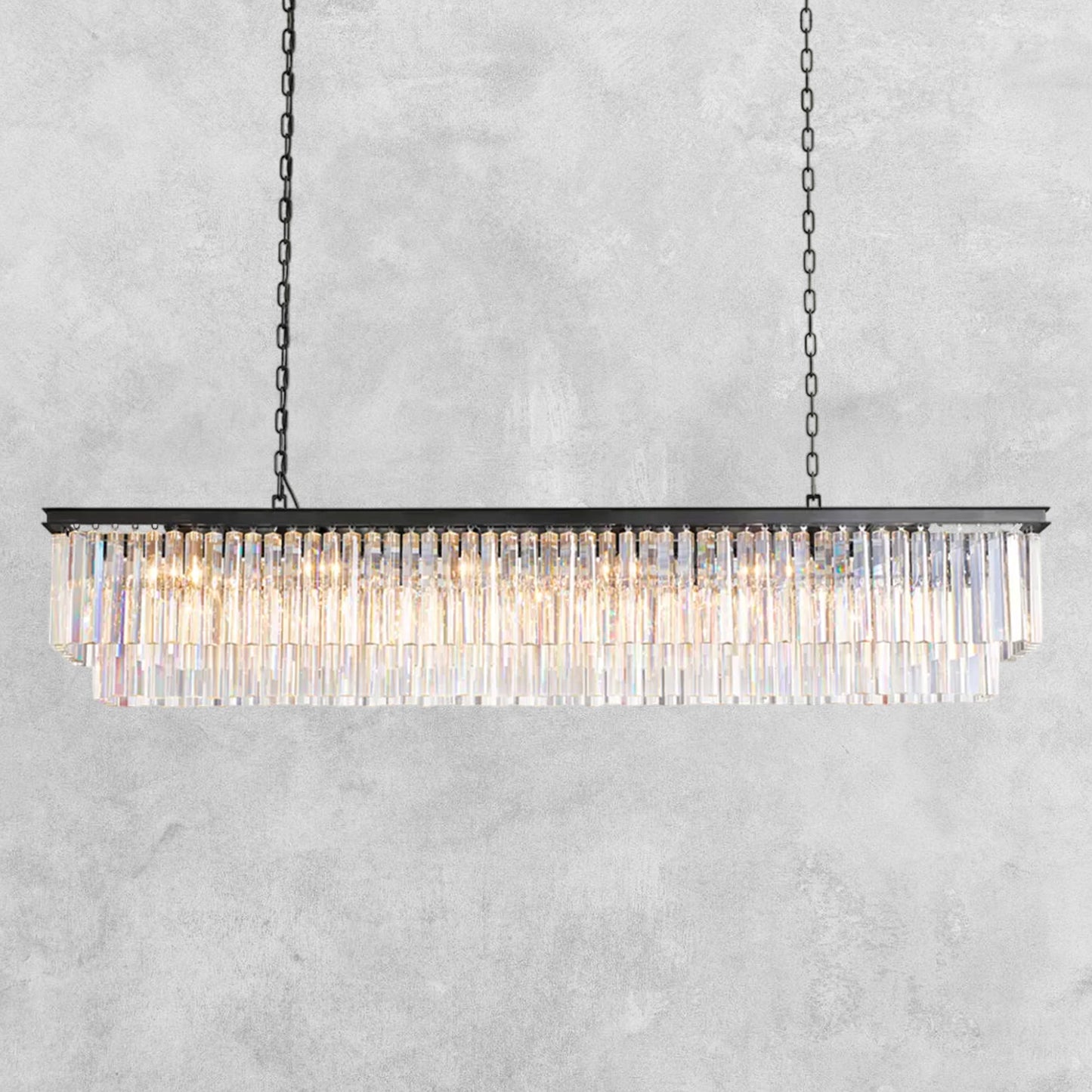 LeTierd Rectangular Chandelier 40" 49" 59" 72"