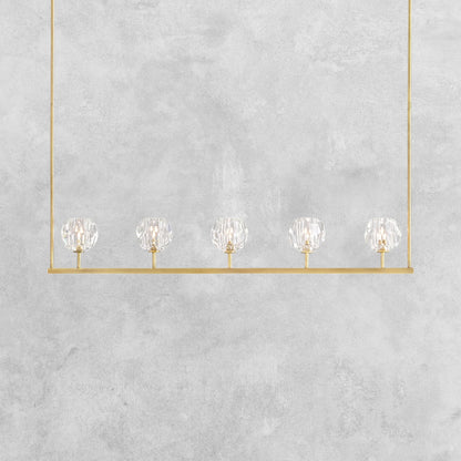 Bouble De Crystal Ball Linear Chandelier 48" 60"