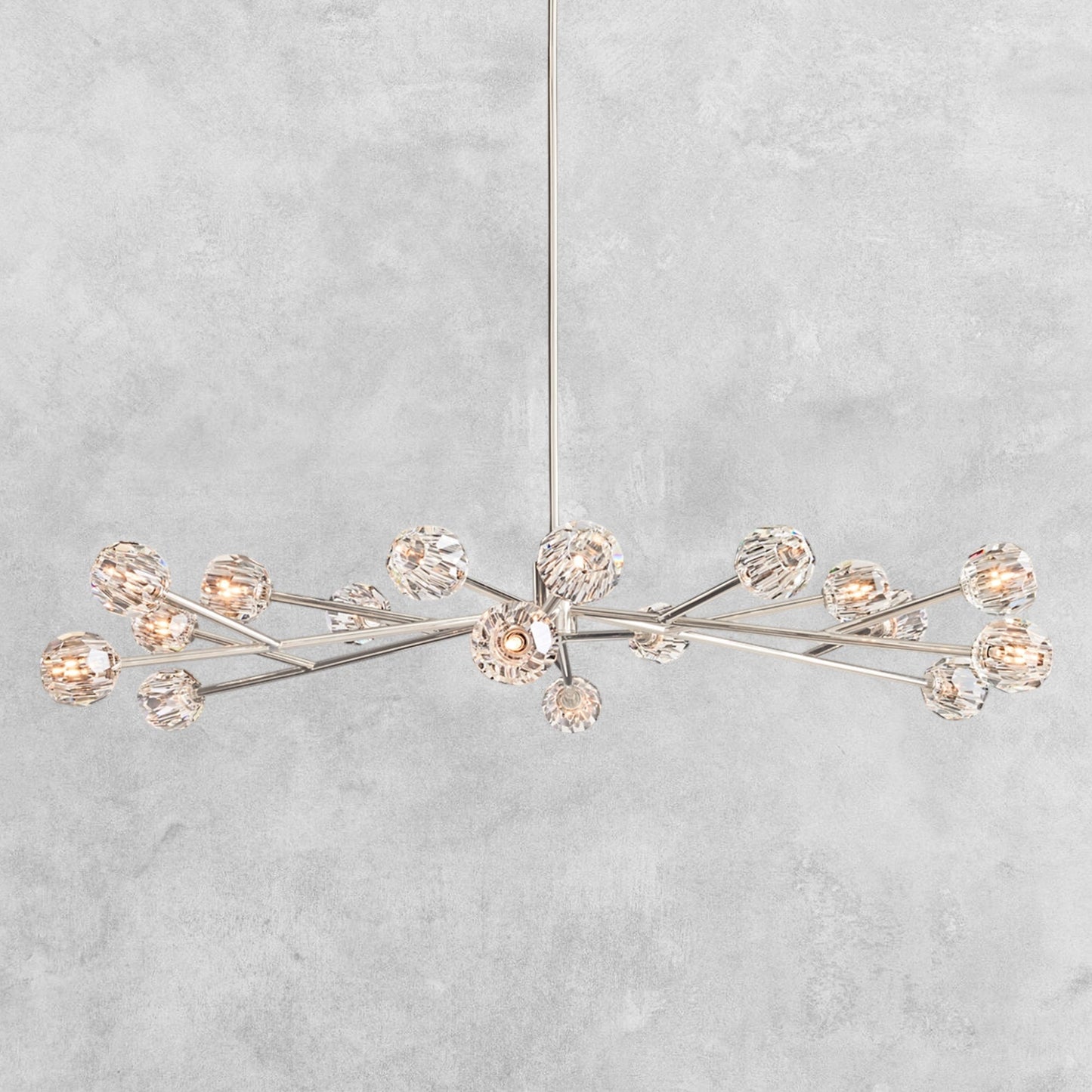Bouble De Crystal Modern Round Chandelier