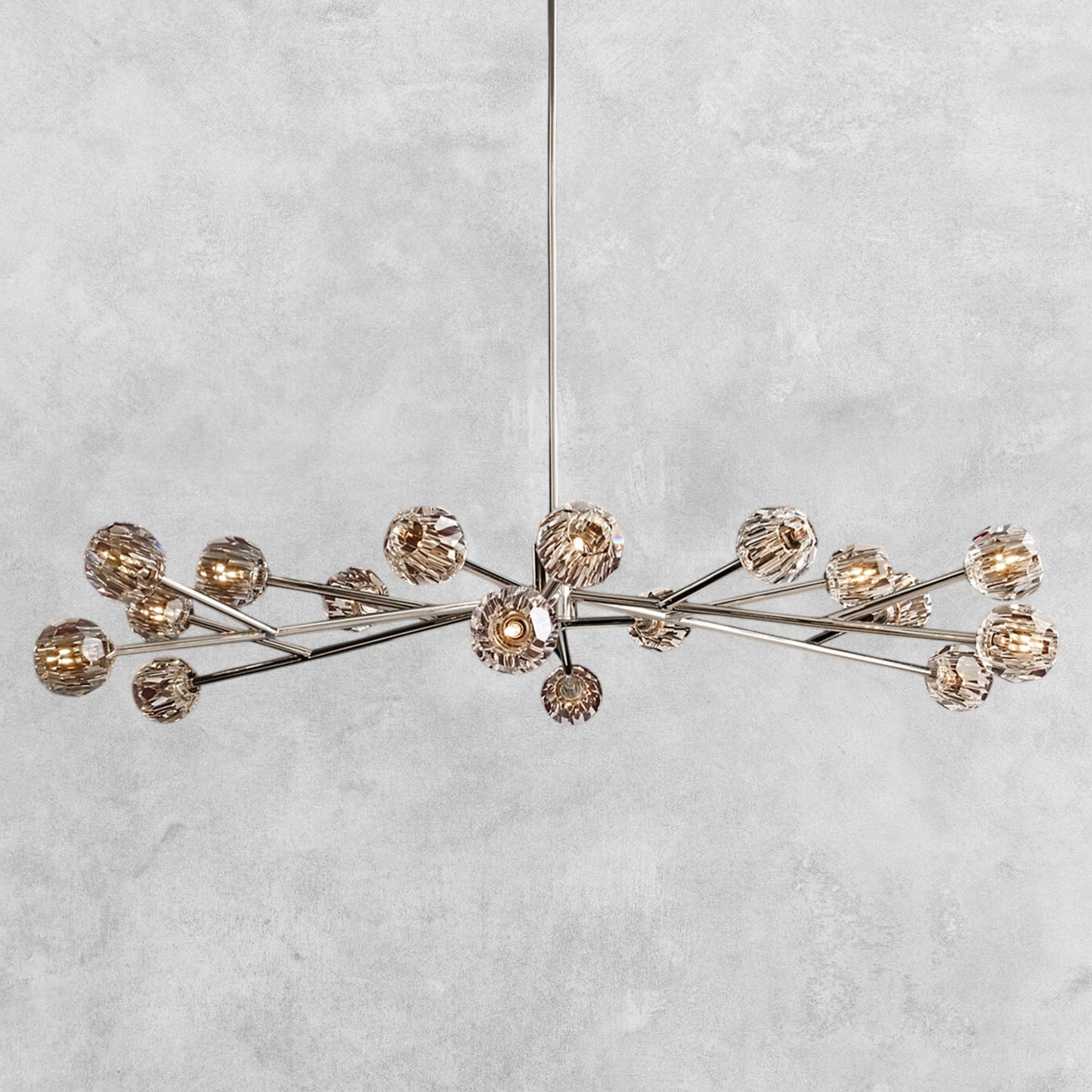 Bouble De Crystal Modern Round Chandelier