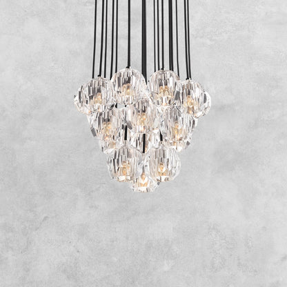 Bouble De Crystal Round Cluster Chandelier