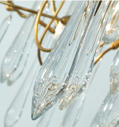 2-Story Tree Branch Staircase Crystal Chandelier