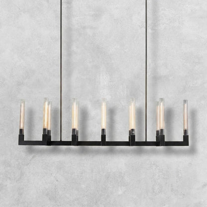 Pulse Candlestick Glass Linear Chandelier