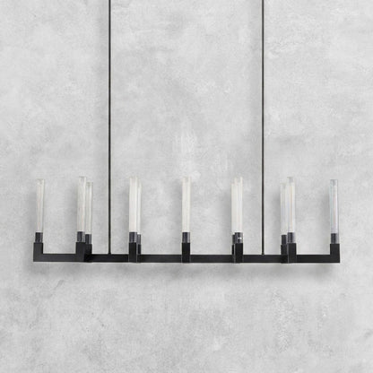 Pulse Candlestick Glass Linear Chandelier