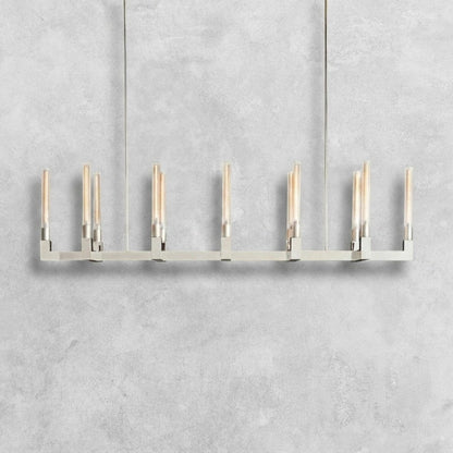Pulse Candlestick Glass Linear Chandelier