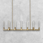 Pulse Candlestick Glass Linear Chandelier