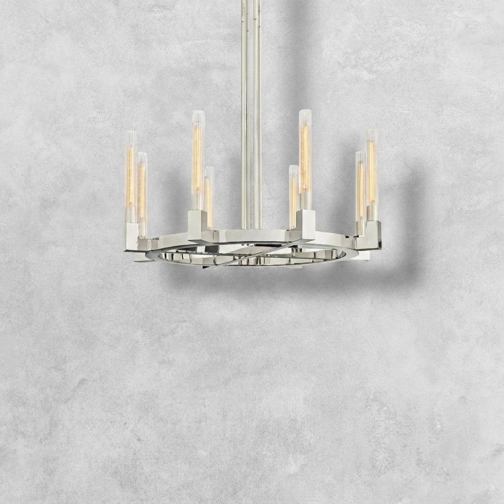 Pulse Candlestick Round Chandelier 36"48"60"72"