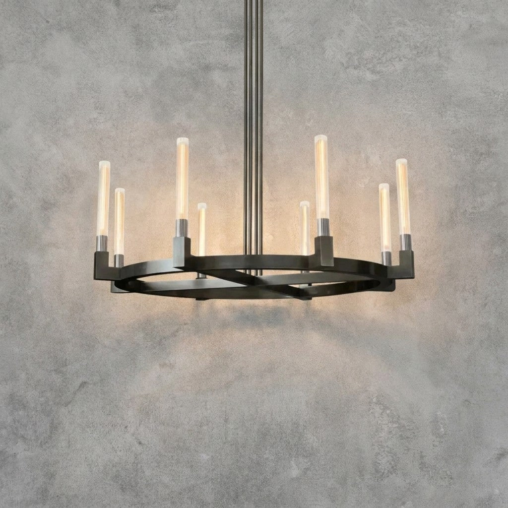 Pulse Candlestick Round Chandelier 36"48"60"72"