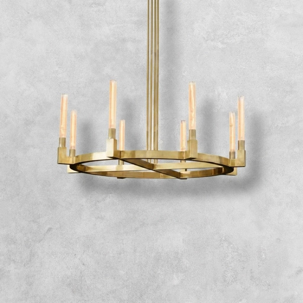 Pulse Candlestick Round Chandelier 36"48"60"72"
