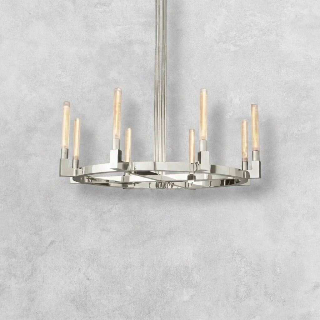 Pulse Candlestick Round Chandelier 36"48"60"72"