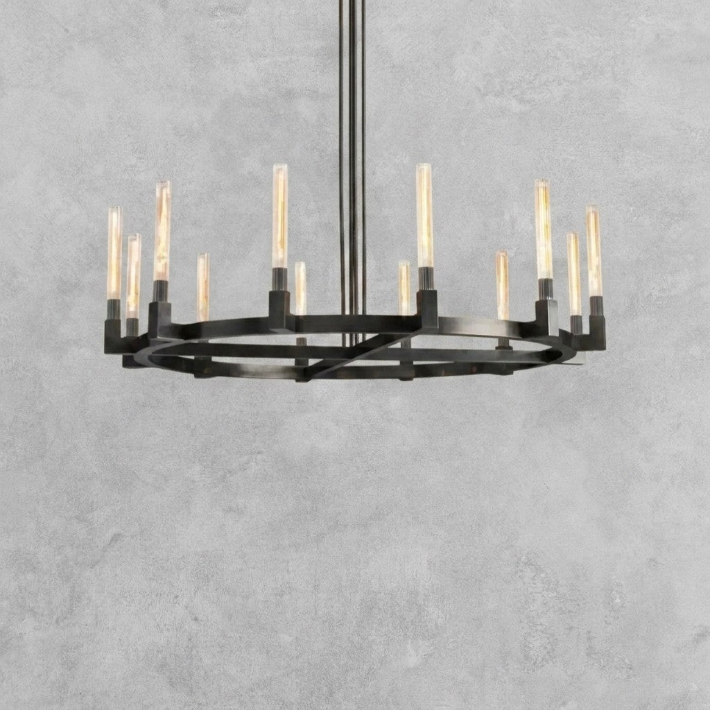 Pulse Candlestick Round Chandelier 36"48"60"72"