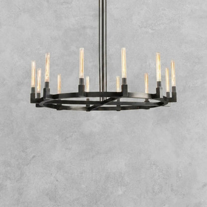 Pulse Candlestick Round Chandelier 36"48"60"72"