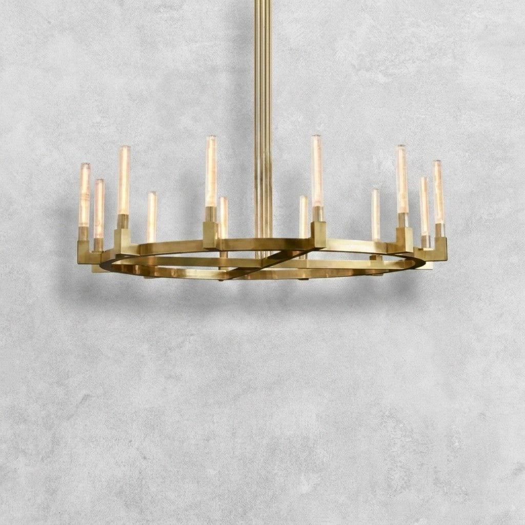 Pulse Candlestick Round Chandelier 36"48"60"72"