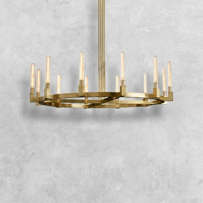 Pulse Candlestick Round Chandelier 36"48"60"72"