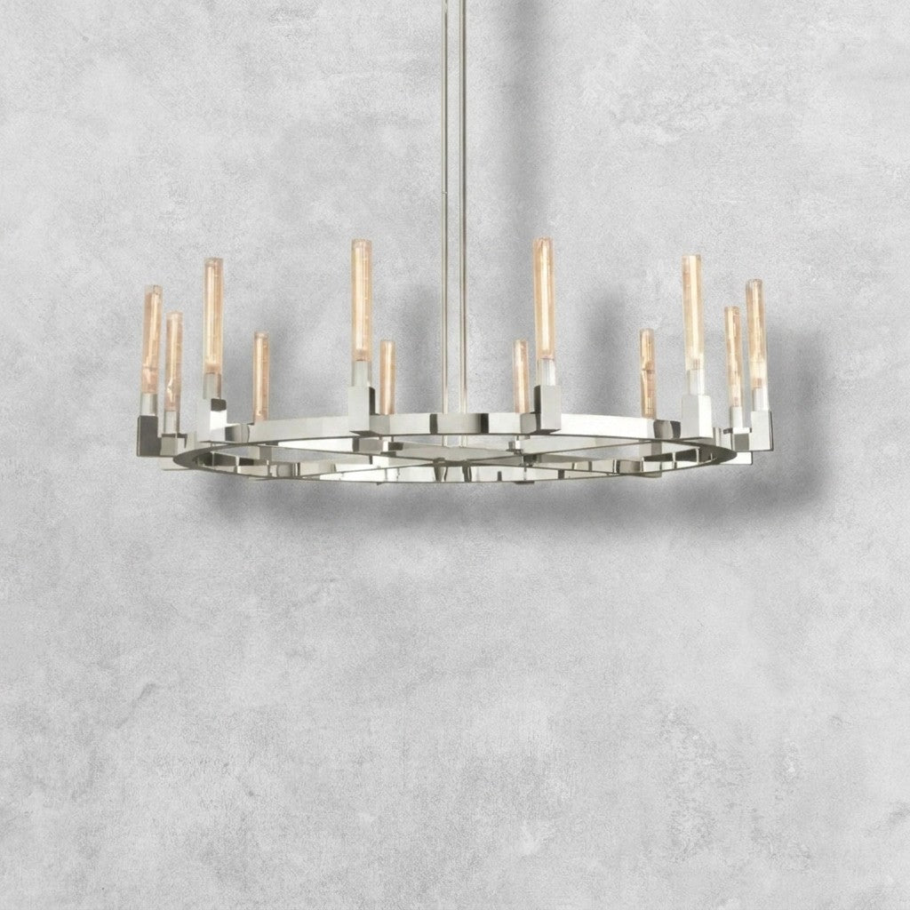 Pulse Candlestick Round Chandelier 36"48"60"72"