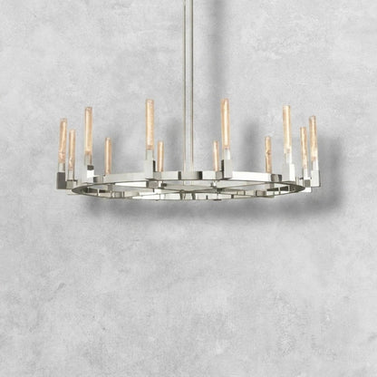 Pulse Candlestick Round Chandelier 36"48"60"72"