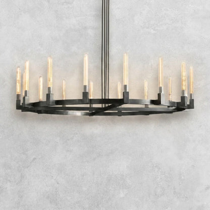 Pulse Candlestick Round Chandelier 36"48"60"72"