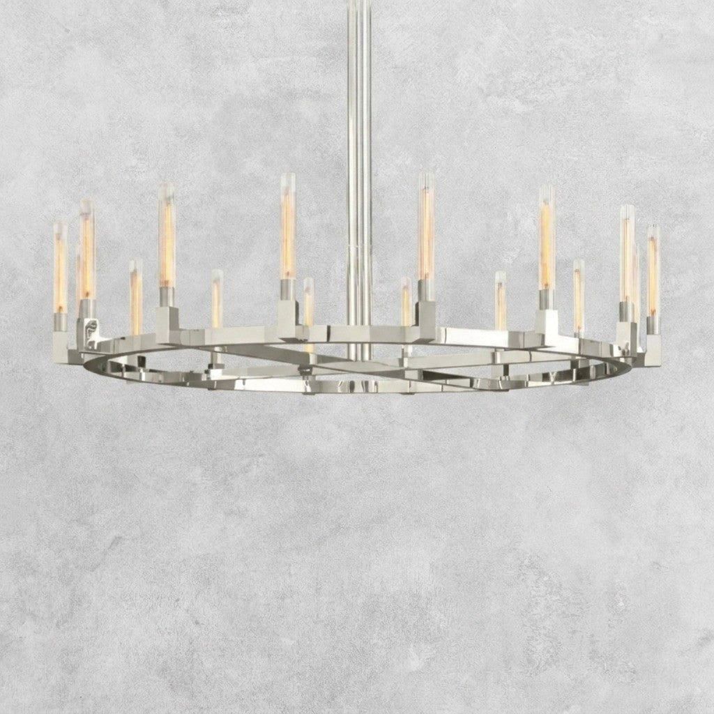 Pulse Candlestick Round Chandelier 36"48"60"72"