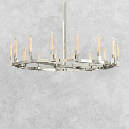 Pulse Candlestick Round Chandelier 36"48"60"72"