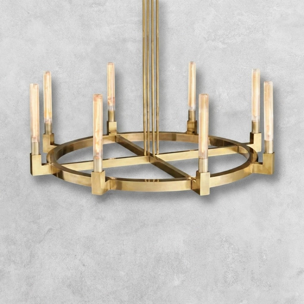 Pulse Candlestick Round Chandelier 36"48"60"72"