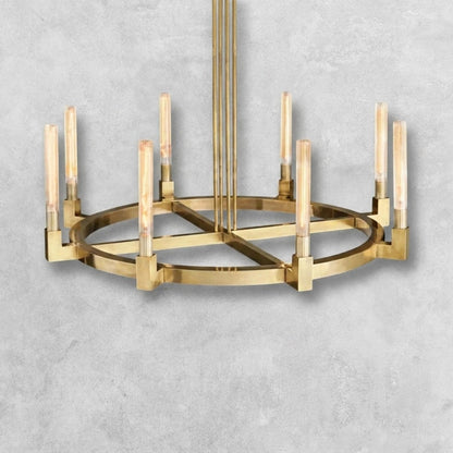 Pulse Candlestick Round Chandelier 36"48"60"72"