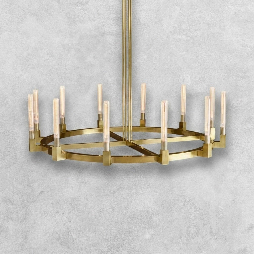 Pulse Candlestick Round Chandelier 36"48"60"72"